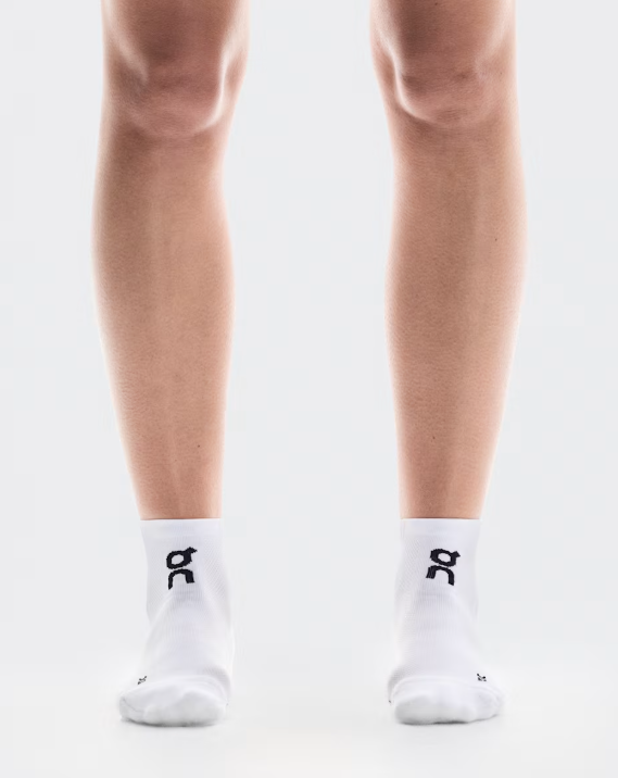 Core Run Sock Mid 2P White (M)