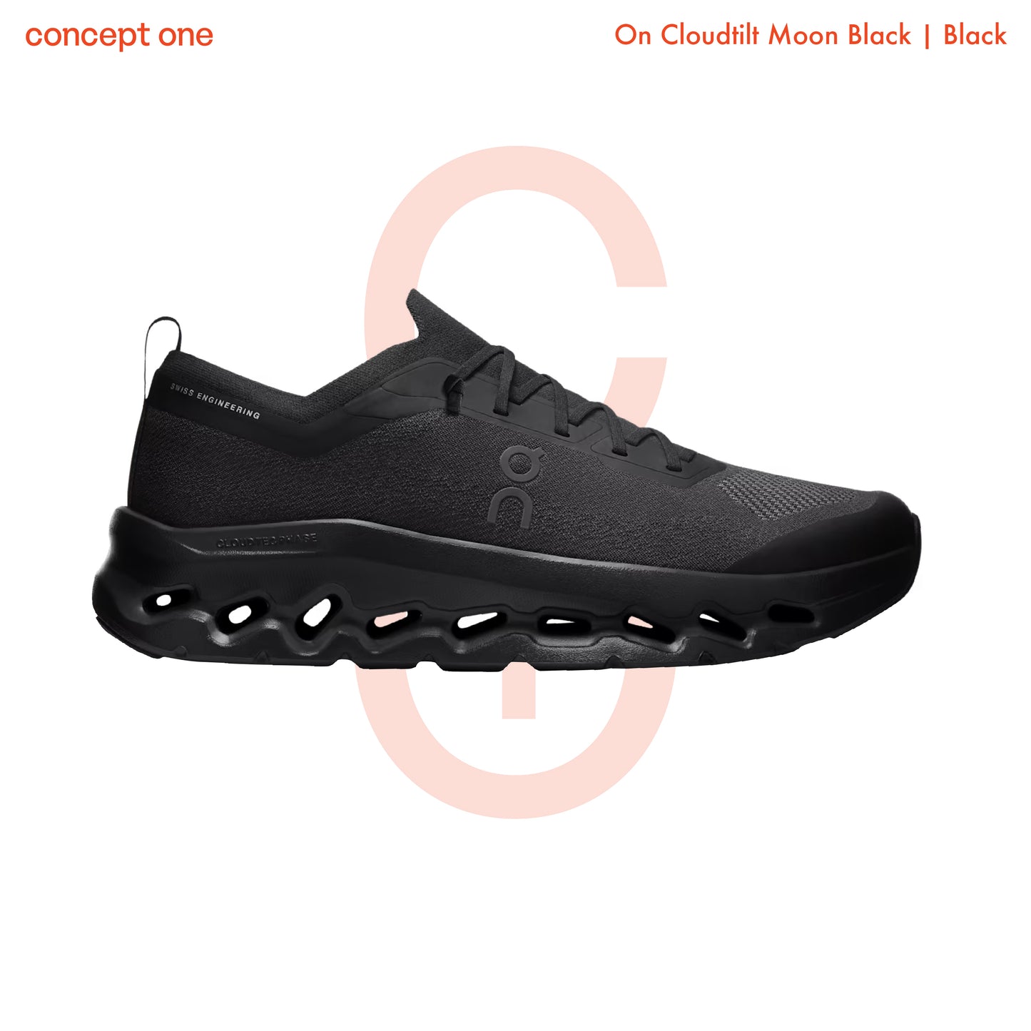 On Running Cloudtilt Moon Black (W)