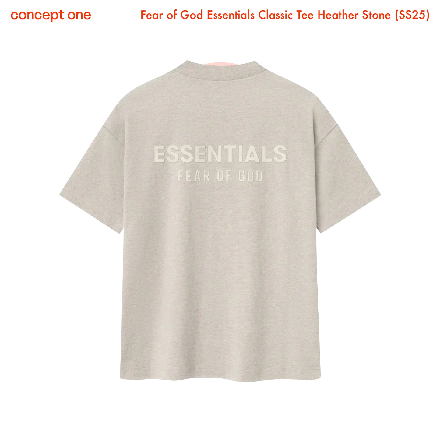 Fear of God Essentials Classic Tee Heather Stone (SS25)