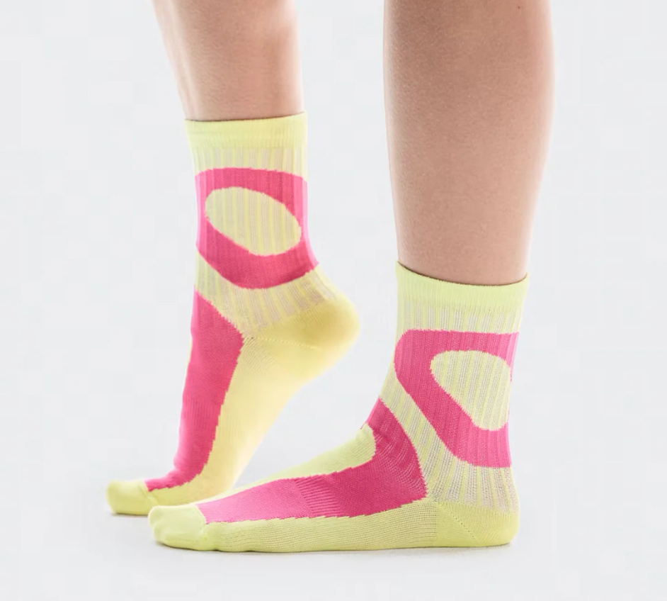 Logo Sock High Limelight Pink 2P 2UF10132893 (M)