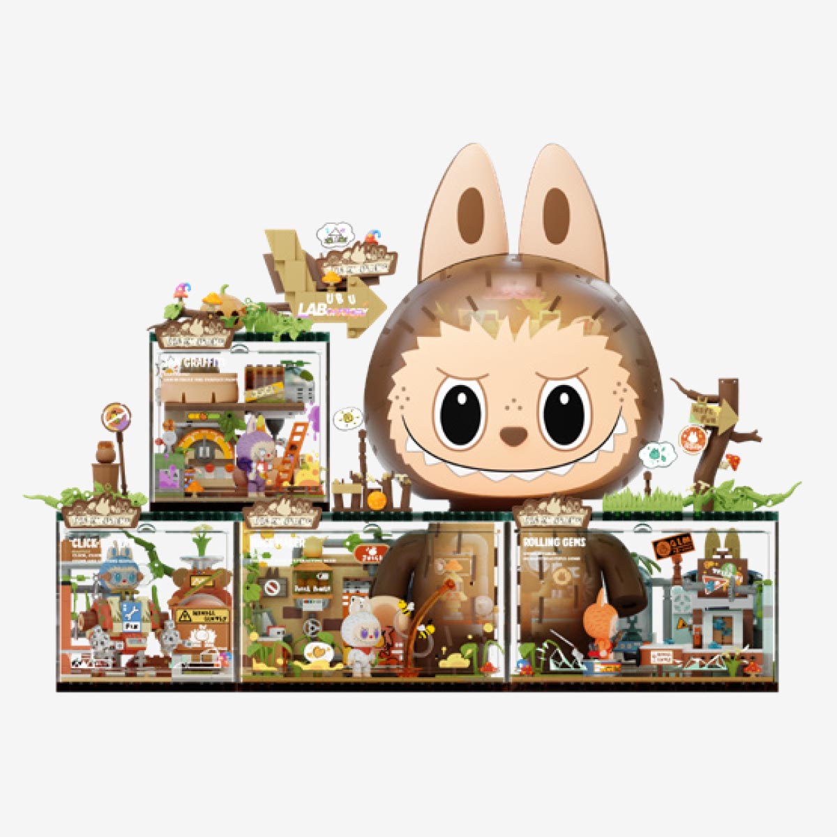 THE MONSTERS Forest Secret Base Series Blocks