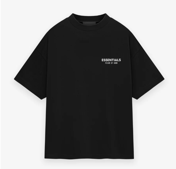 Essentials Core Logo Jersey Crewneck Tee Black (FW24)