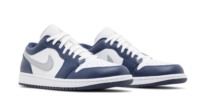 Jordan 1 Low Wolf Grey Midnight Navy (M)