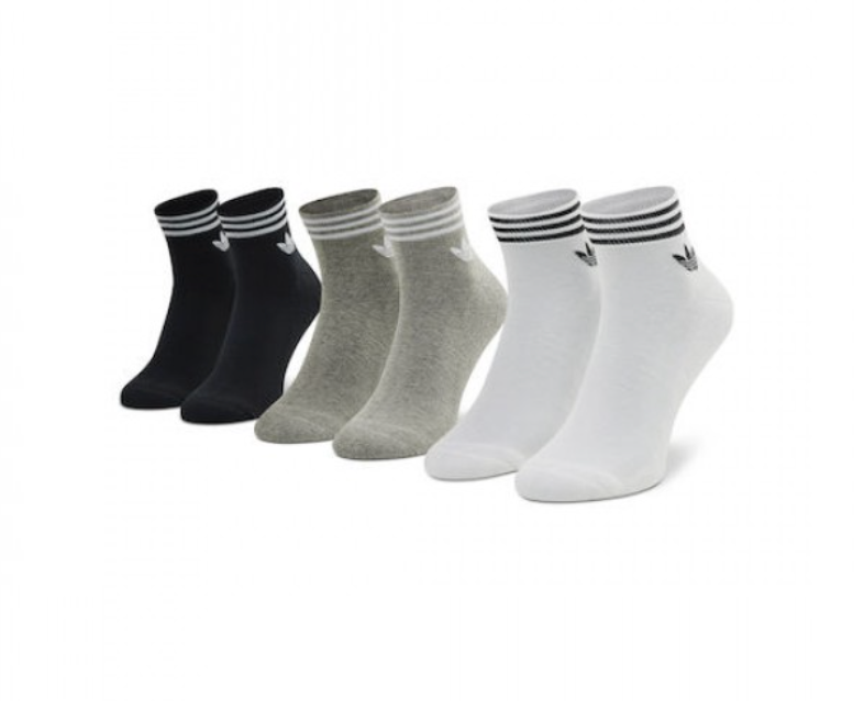 Adidas Men Trefoil Ankle Socks (3 pair)