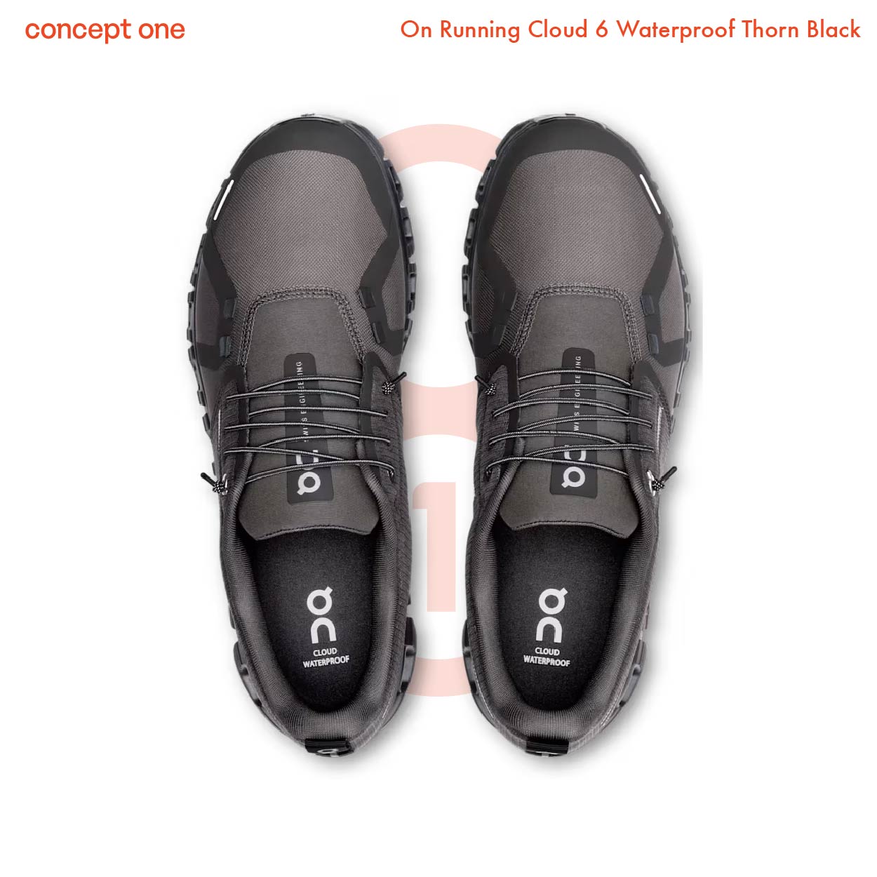 On Running Cloud 6 Waterproof Thorn Black (M)
