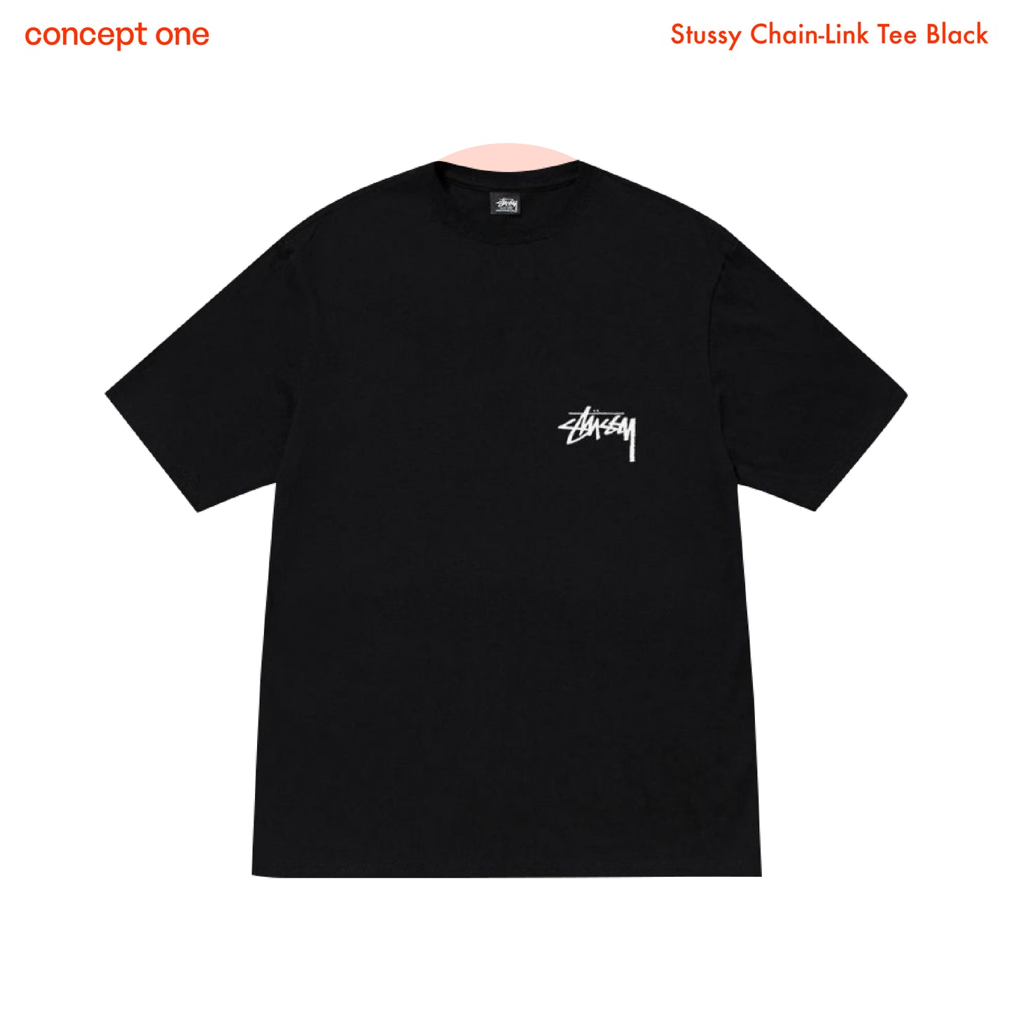 Stussy Chain-Link Tee Black