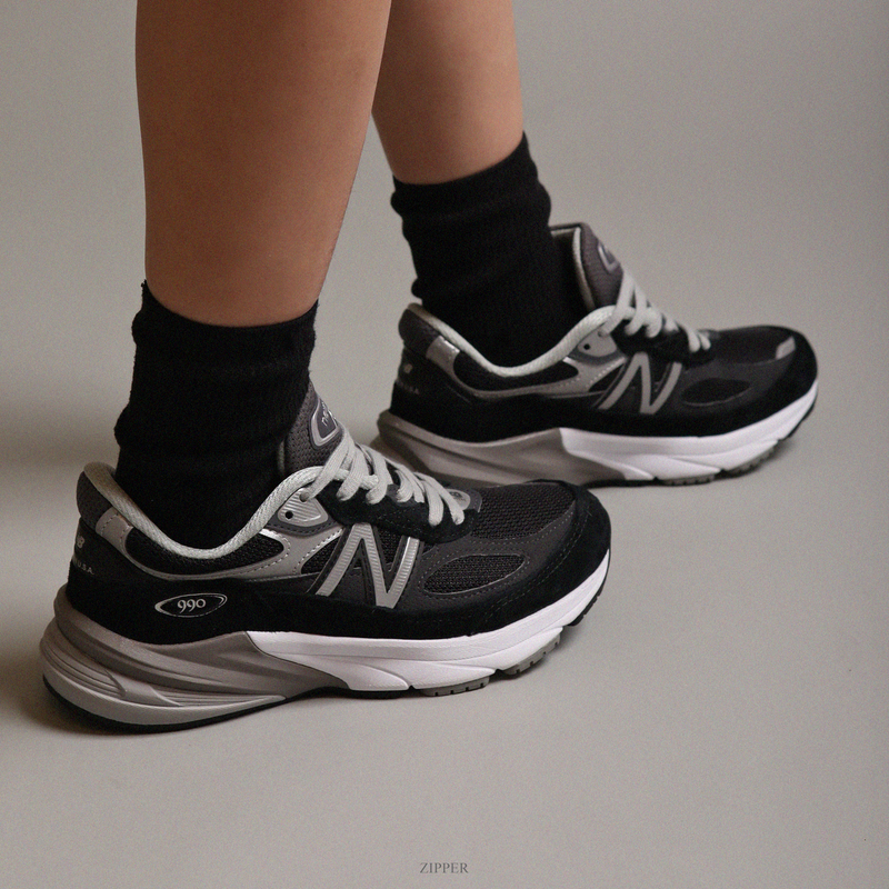 New Balance 990v6 MiUSA Black Grey White (M)