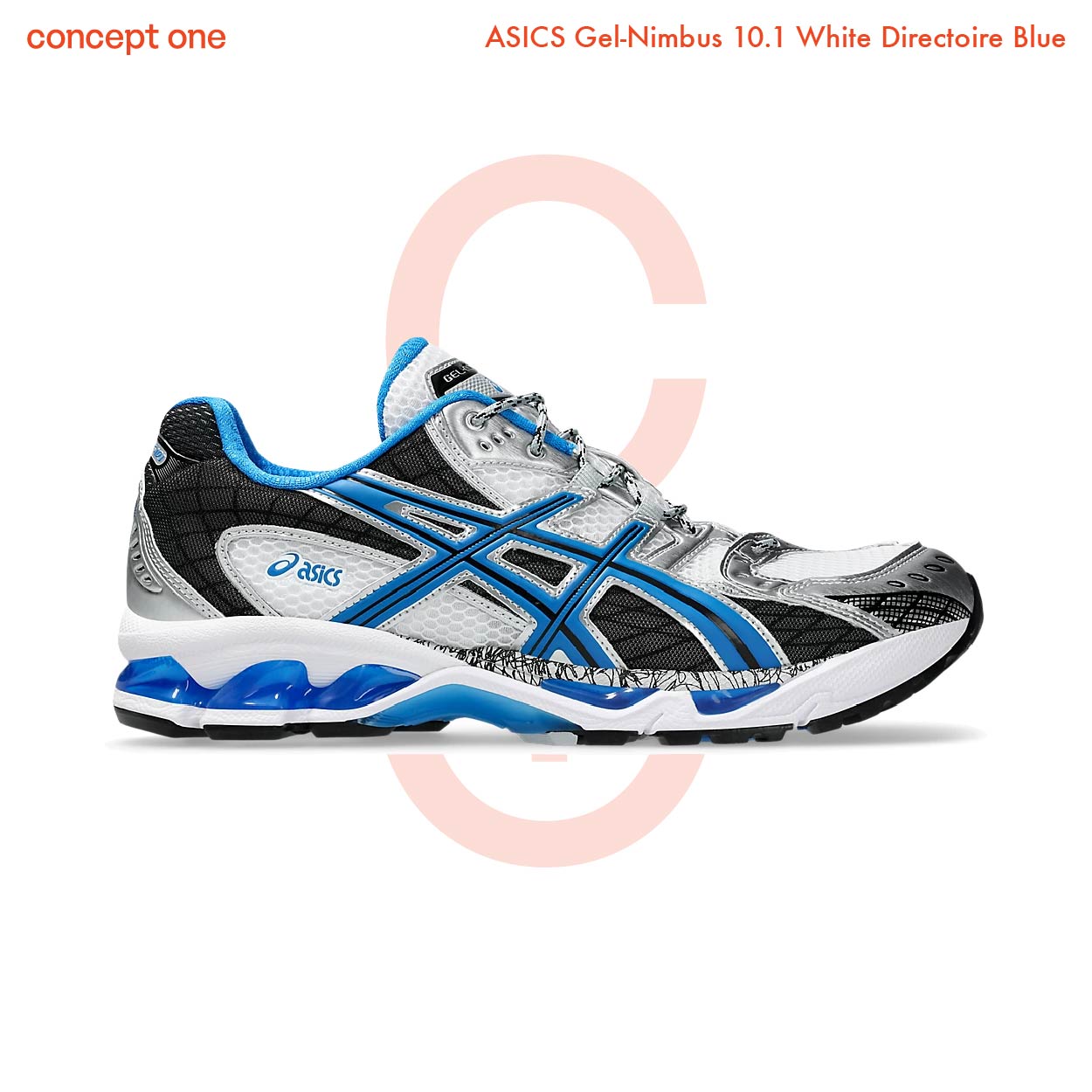 ASICS Gel-Nimbus 10.1 White Directoire Blue (1203A543-101) (M)