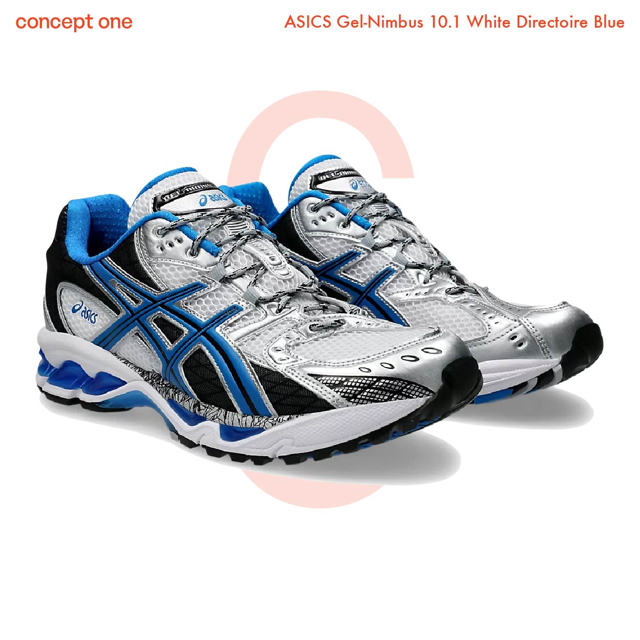 ASICS Gel-Nimbus 10.1 White Directoire Blue (1203A543-101) (M)