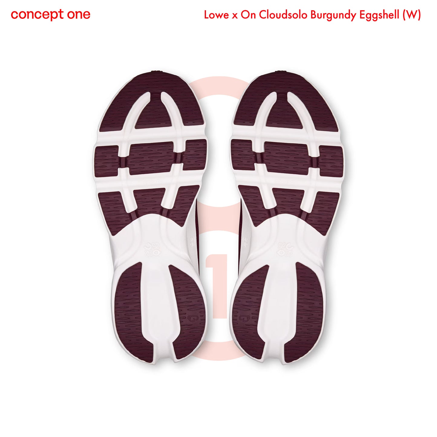 Loewe x On Cloudsolo Burgundy Eggshell (W)