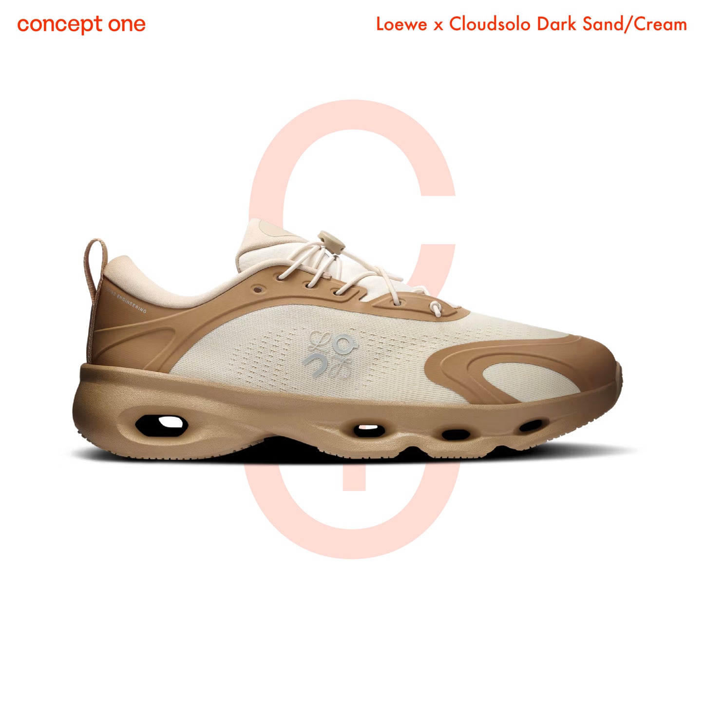 Loewe x On Cloudsolo Dark Sand Cream (W)