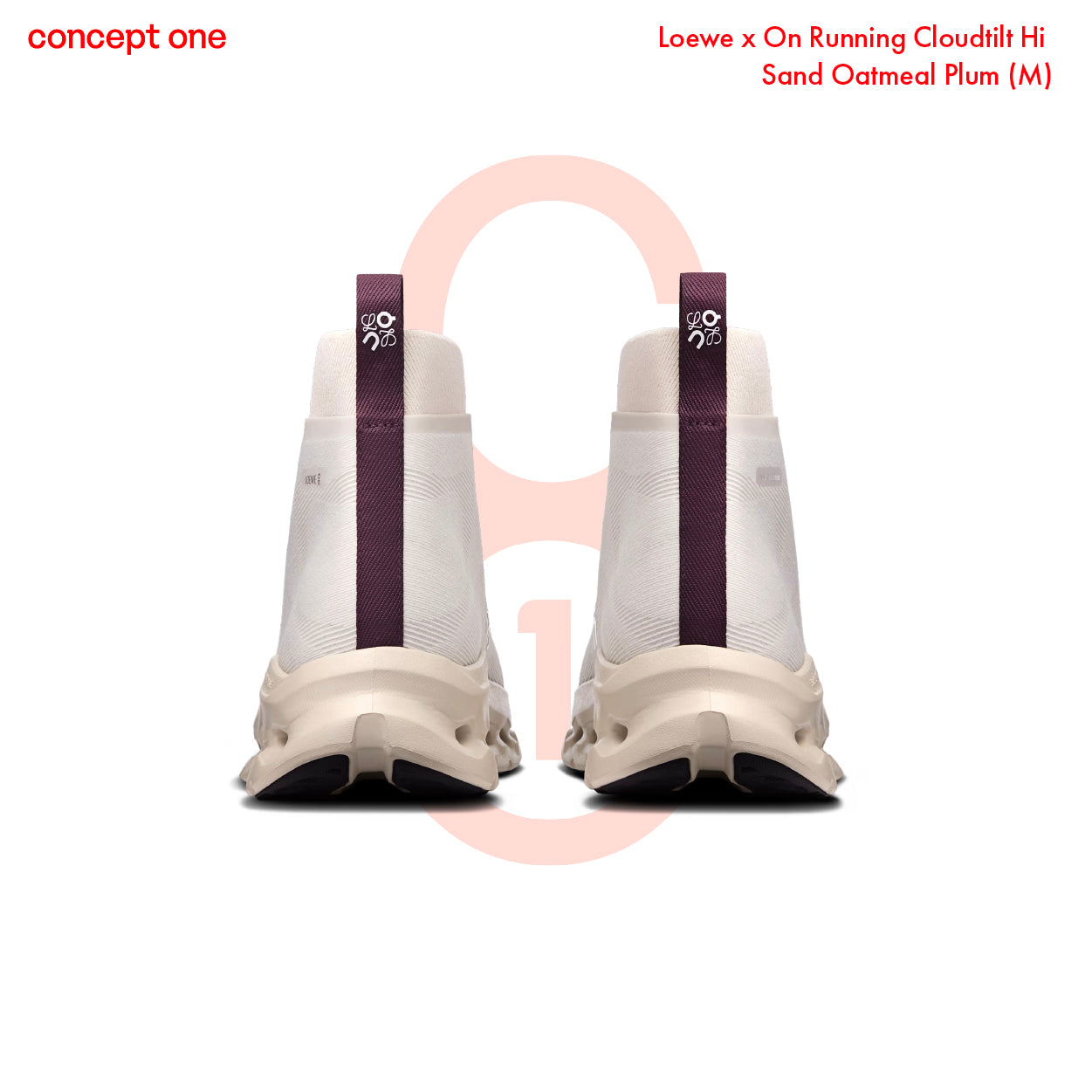 Loewe x On Running Cloudtilt Hi Sand Oatmeal Plum (M)
