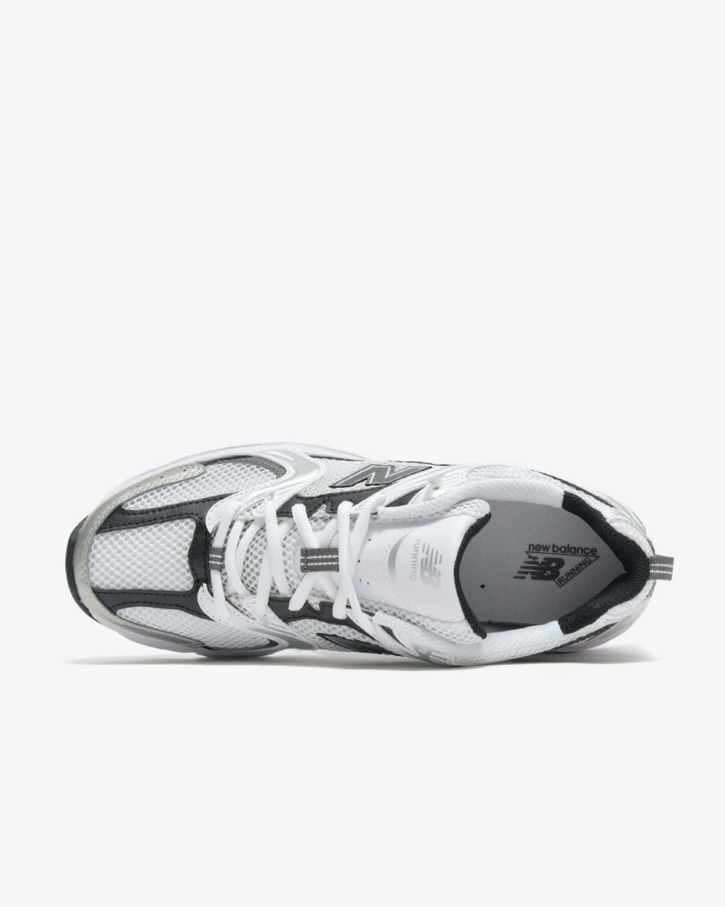 New Balance 530 White Silver Metallic Black (M)