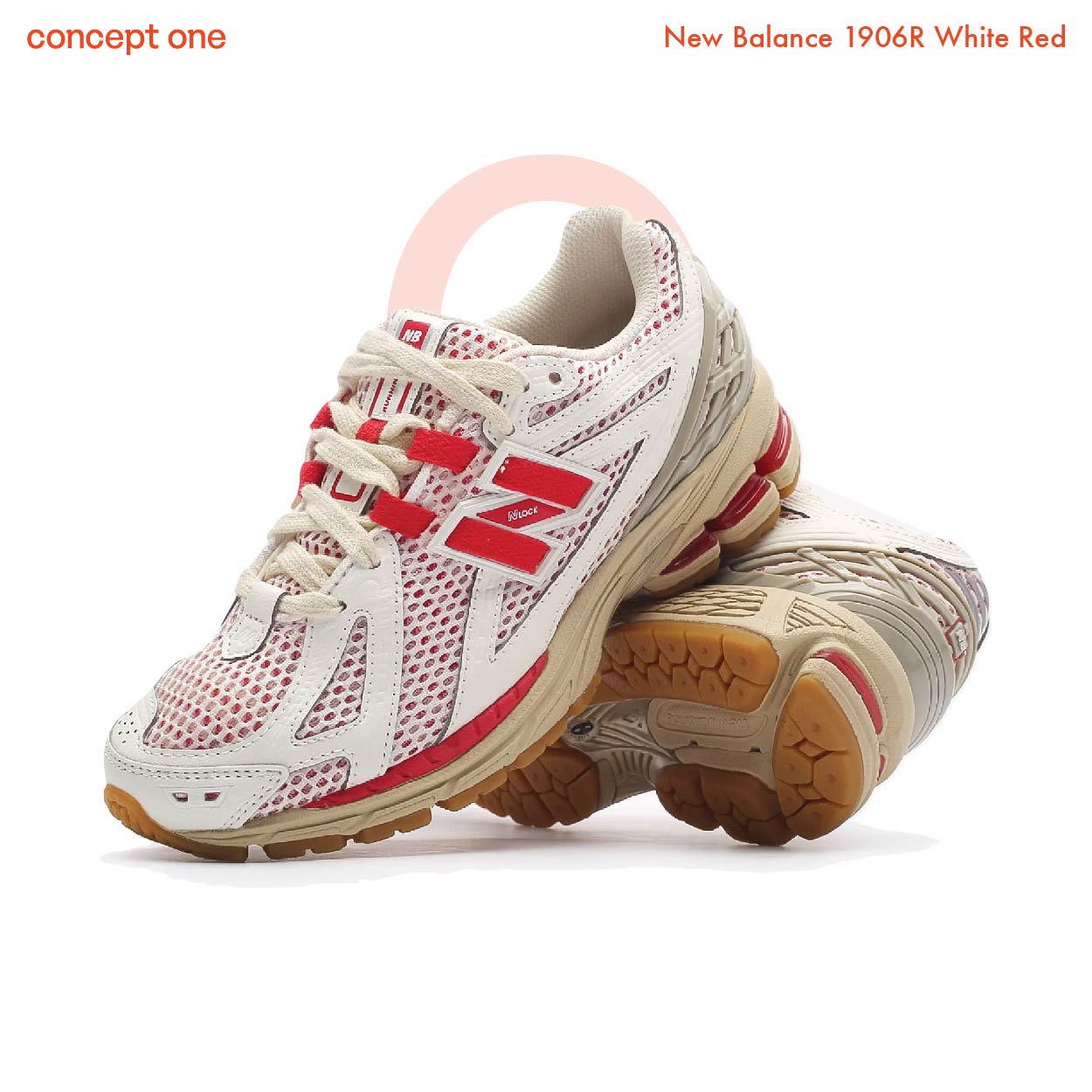 New Balance 1906R White Red (M)