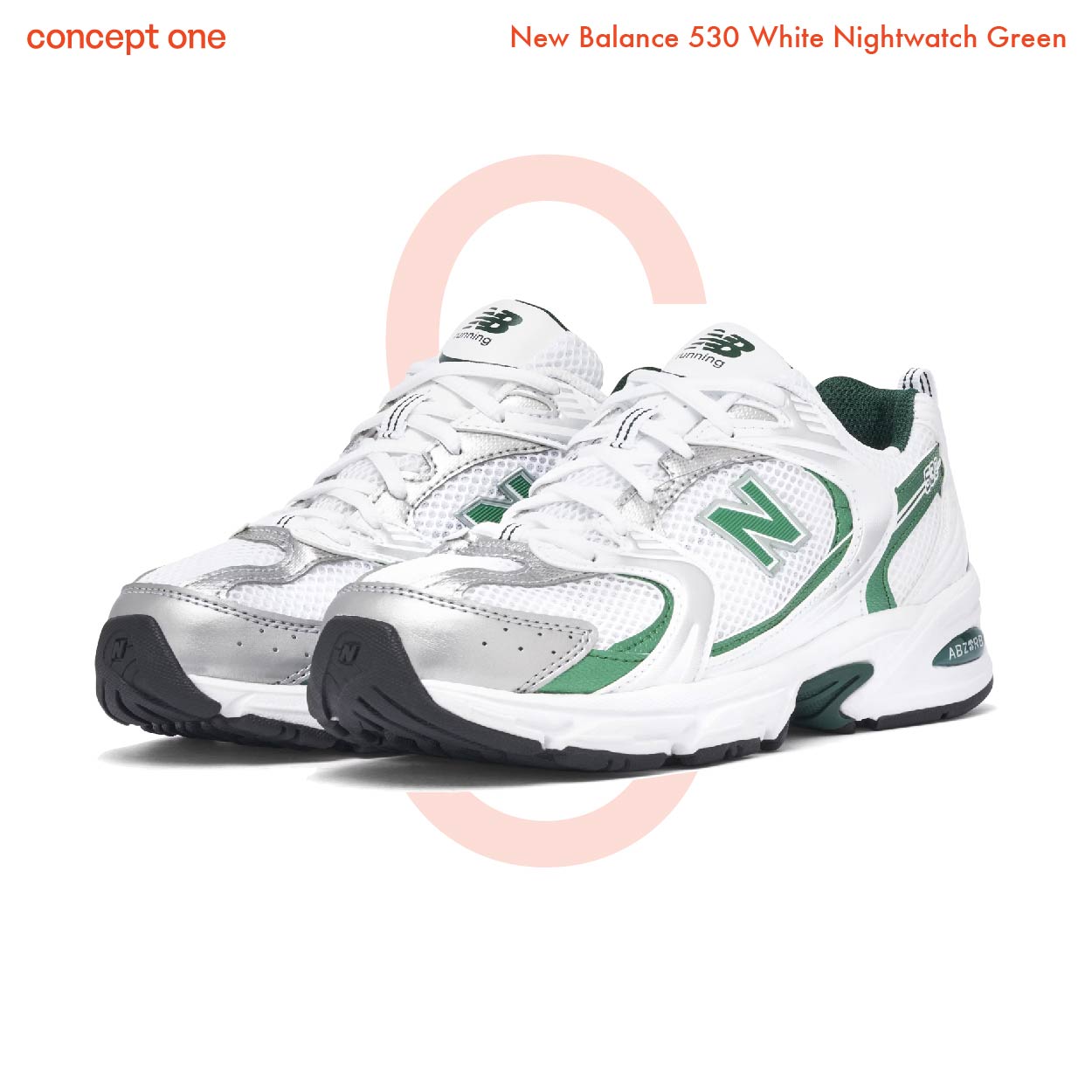 New Balance 530 White Nightwatch Green (M)