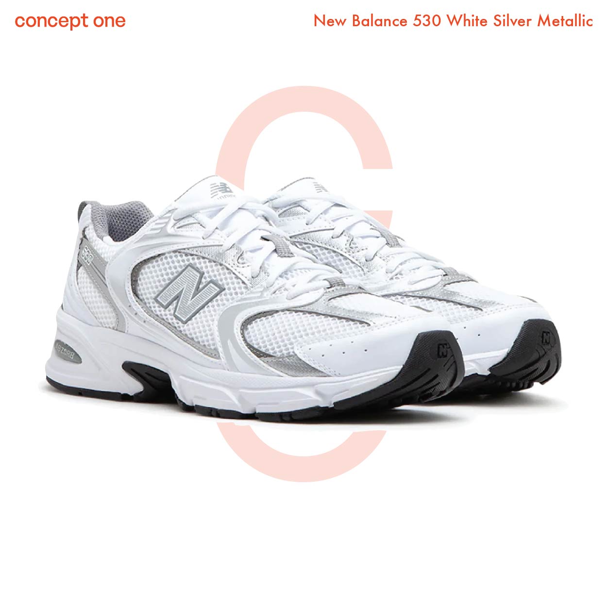New Balance 530 White Silver Metallic (M)