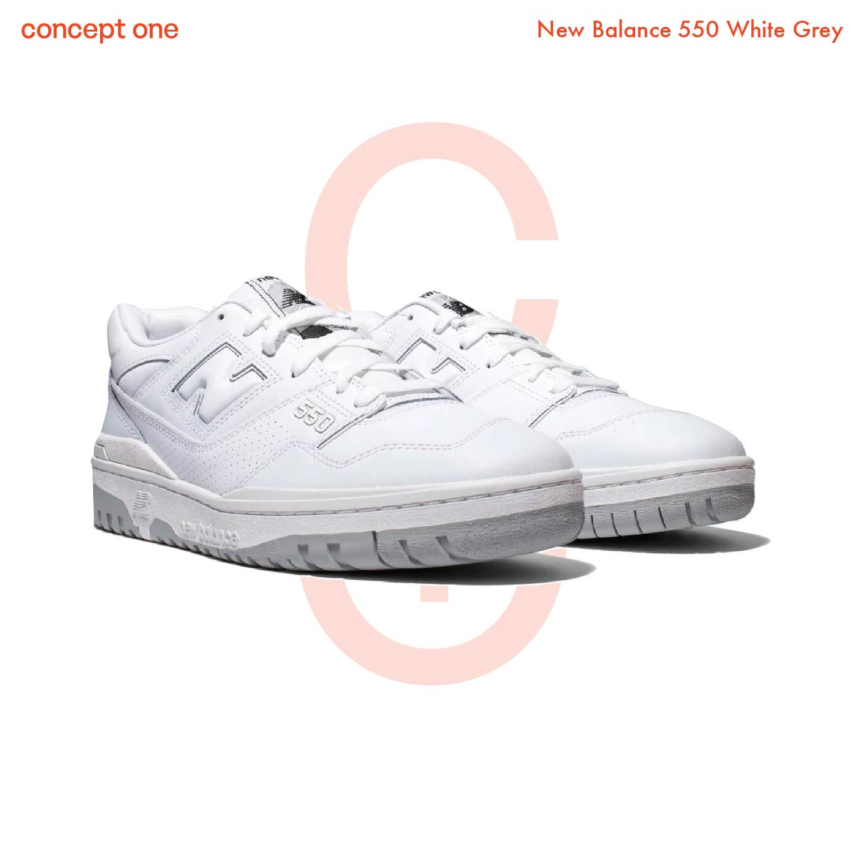 New Balance 550 White Grey (GS)