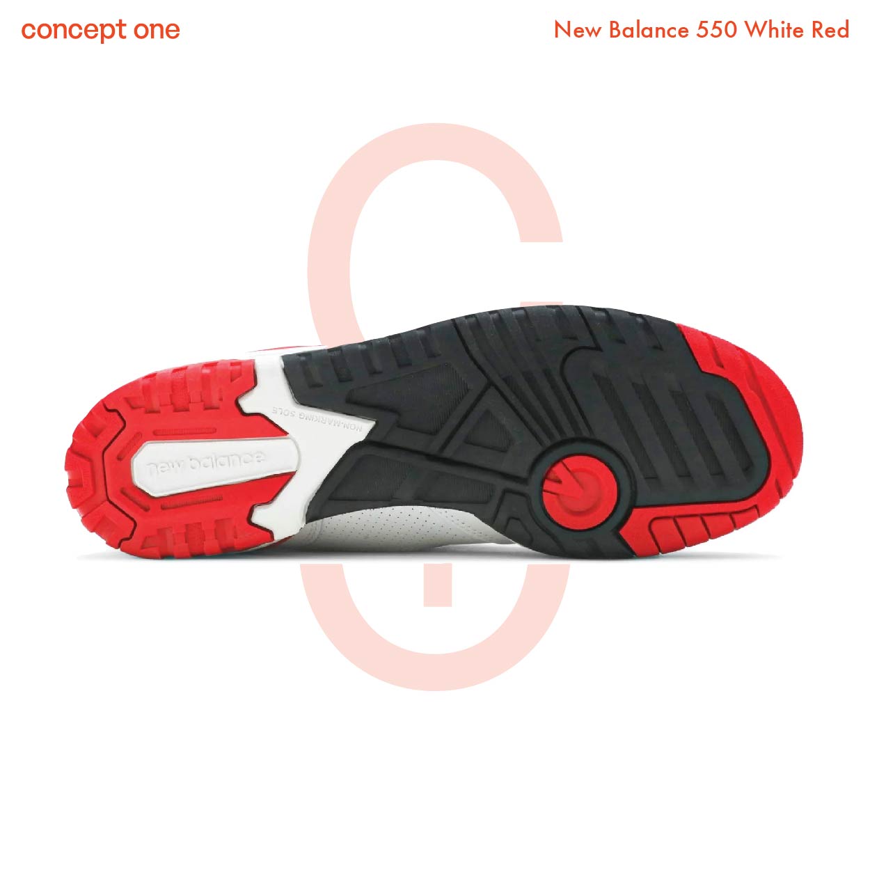 New Balance 550 White Red (M)