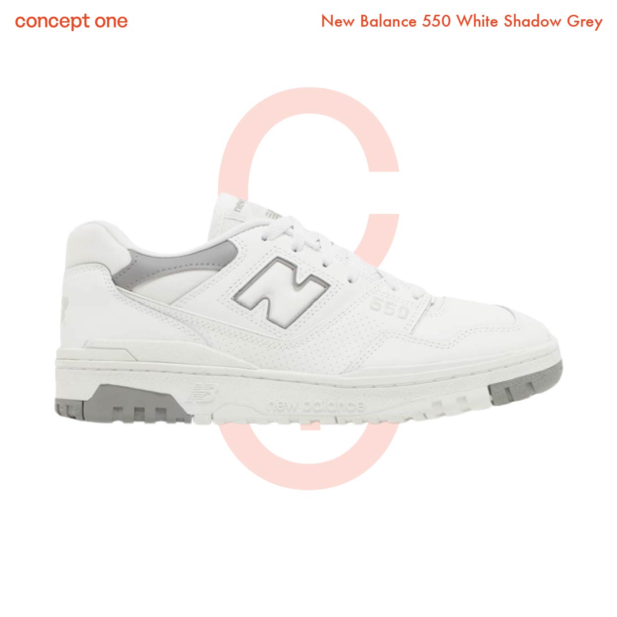 New Balance 550 White Shadow Grey (M)