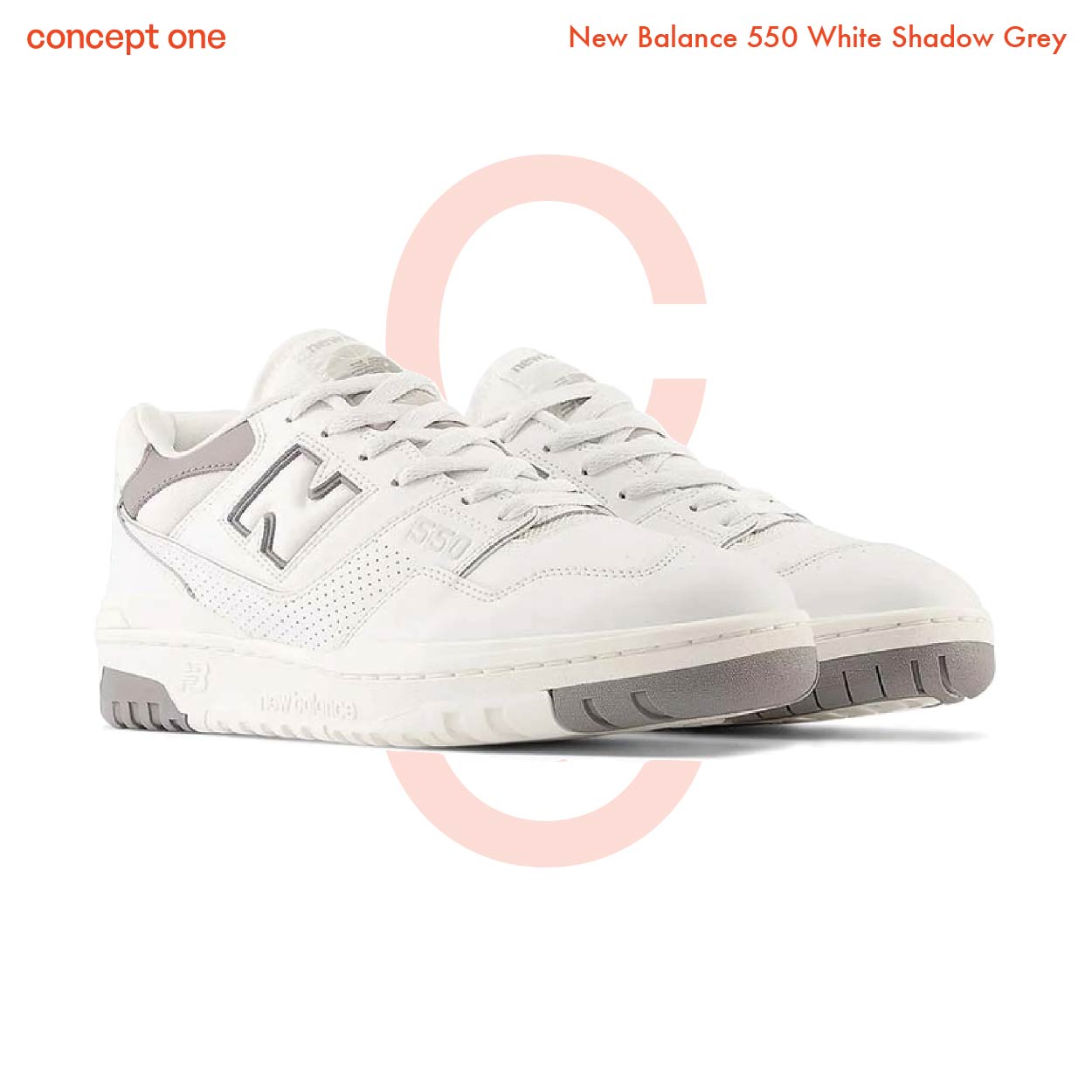 New Balance 550 White Shadow Grey (M)