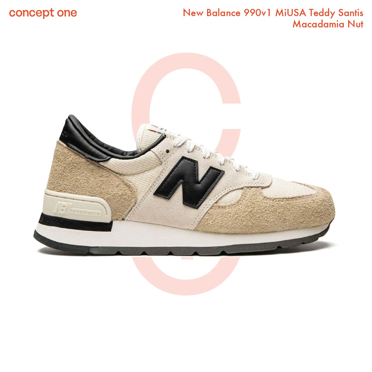 New Balance 990v1 MiUSA Teddy Santis Macadamia Nut (M)