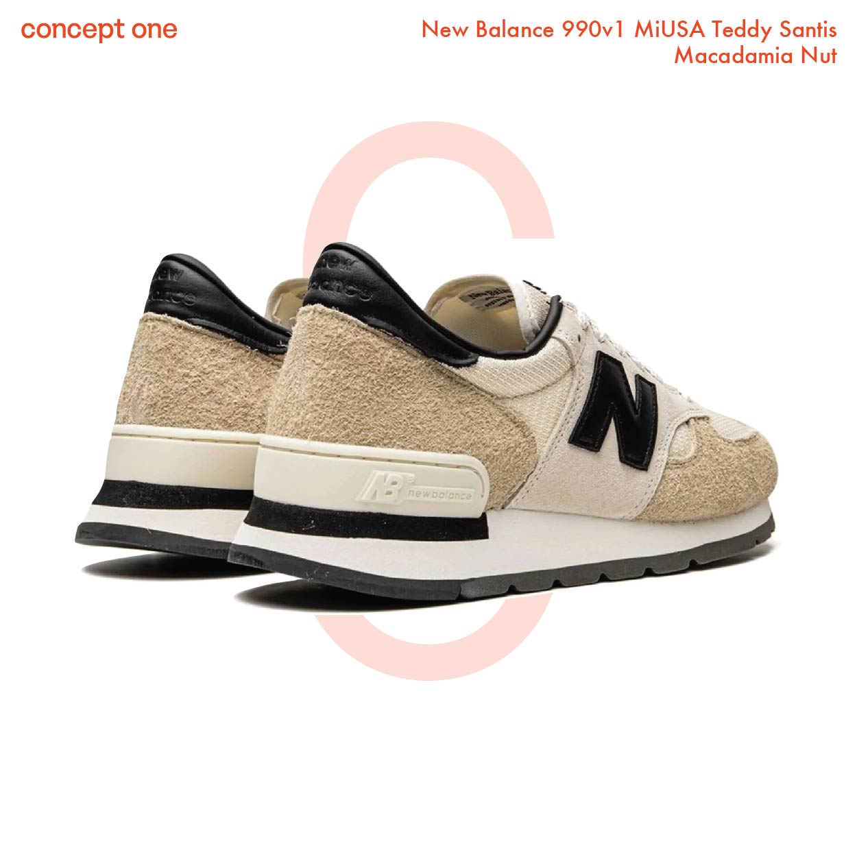 New Balance 990v1 MiUSA Teddy Santis Macadamia Nut (M)