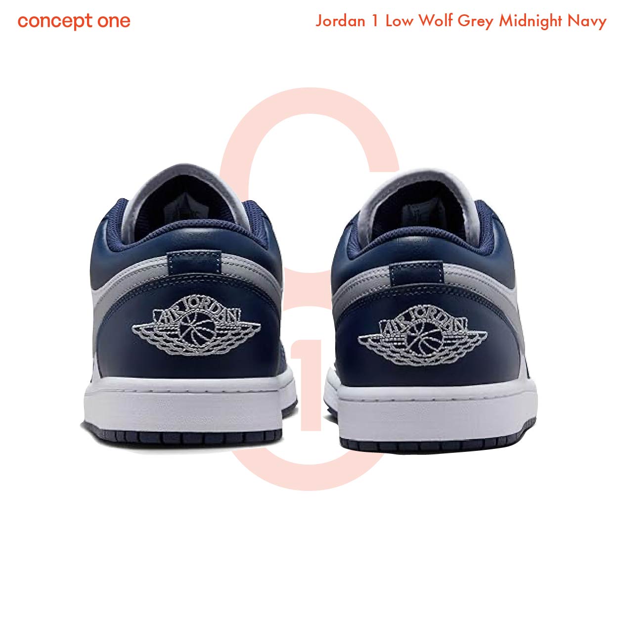 Jordan 1 Low Wolf Grey Midnight Navy (M)