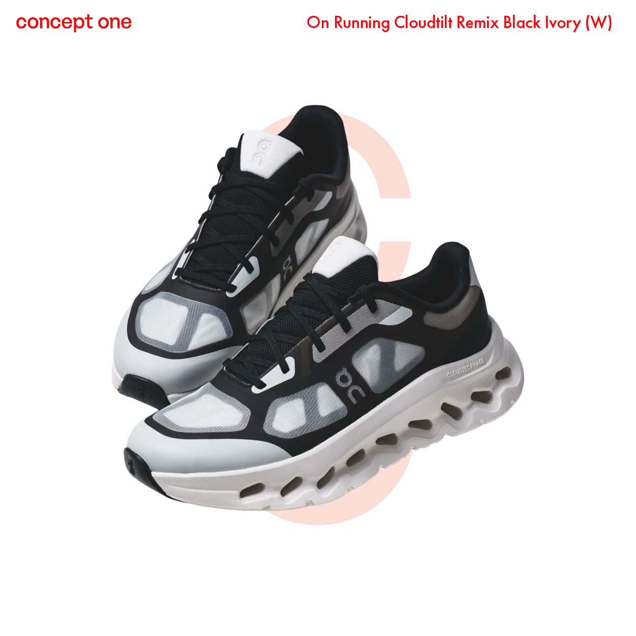 On Running Cloudtilt Remix Black Ivory (W)