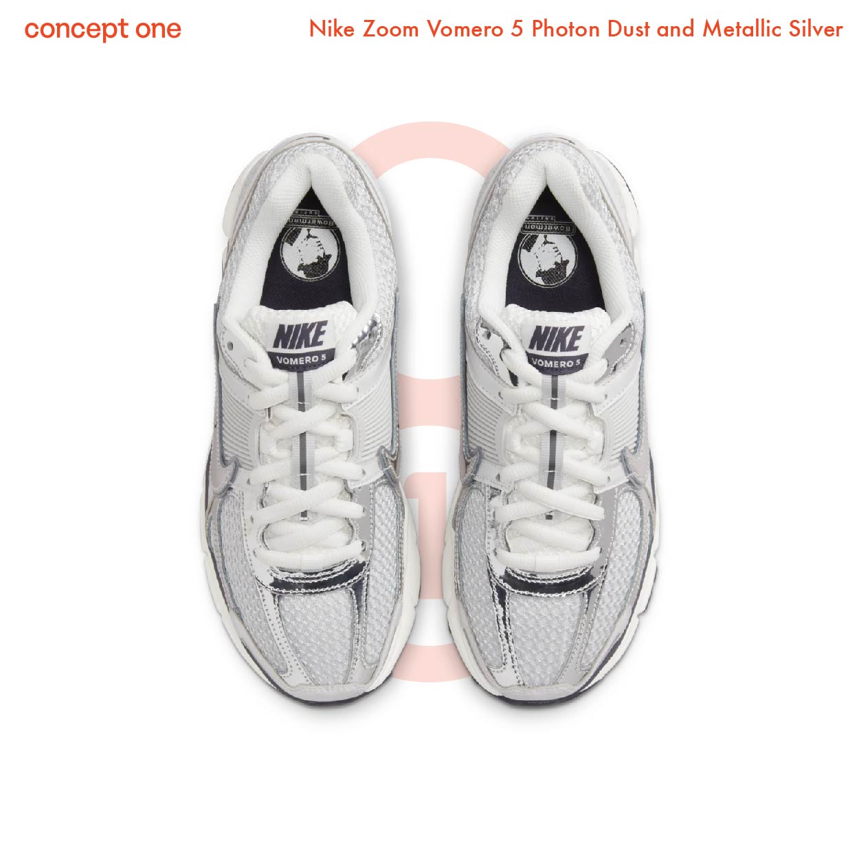 Nike Zoom Vomero 5 Photon Dust and Metallic Silver (W)