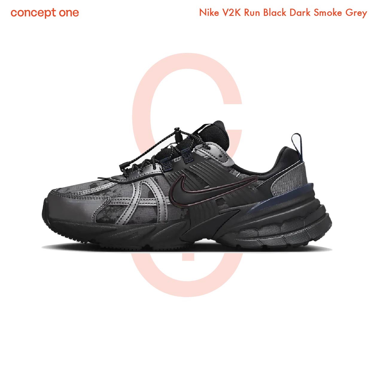 Nike V2K Run Black Dark Smoke Grey (M)