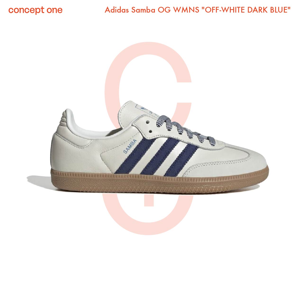 Adidas Samba OG WMNS "OFF-WHITE DARK BLUE" (W)