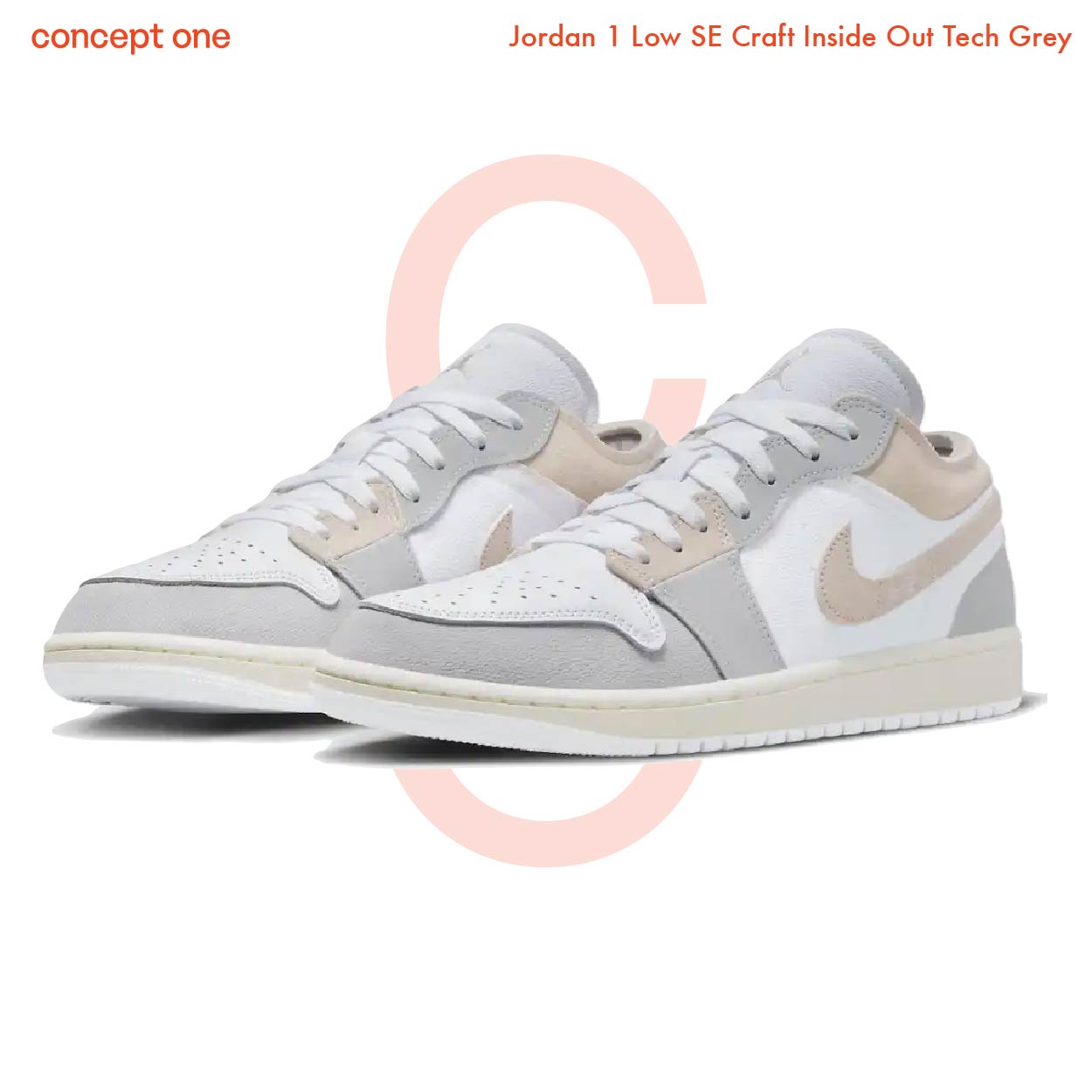 Jordan 1 Low SE Craft Inside Out Tech Grey (GS)
