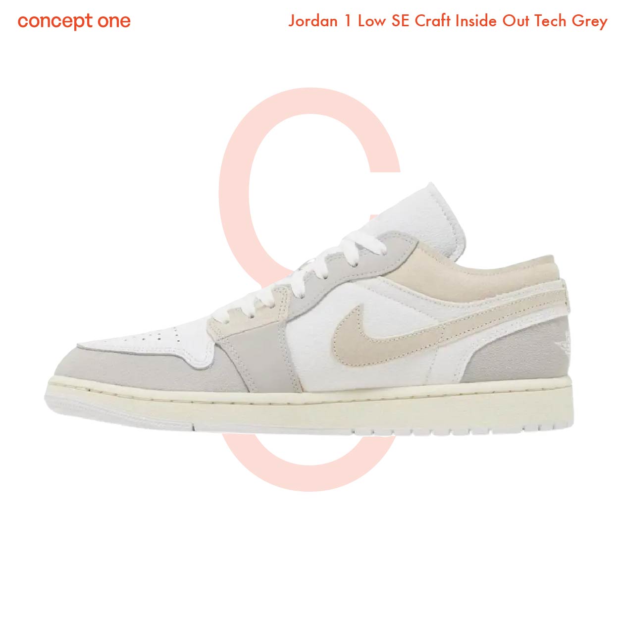 Jordan 1 Low SE Craft Inside Out Tech Grey (GS)