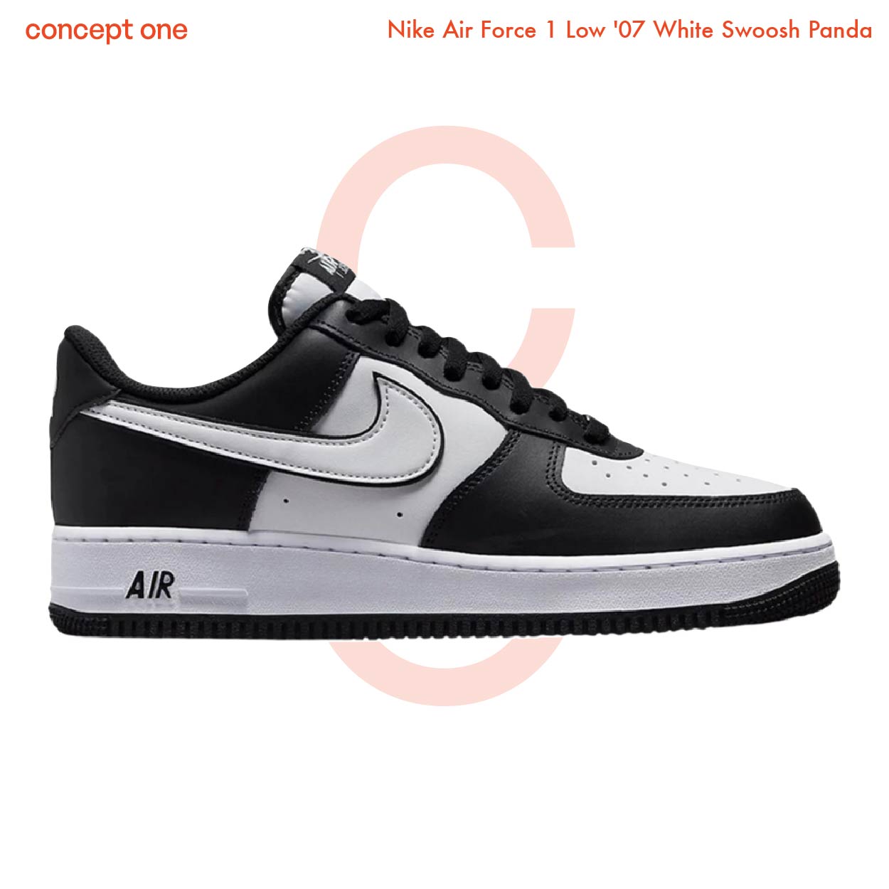 Nike Air Force 1 Low '07 White Swoosh Panda (M)