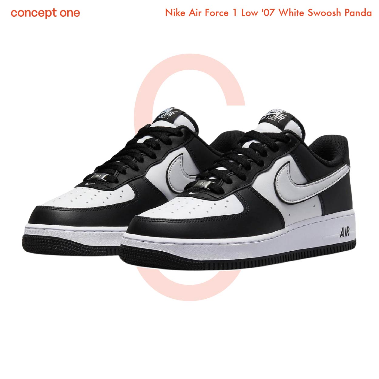 Nike Air Force 1 Low '07 White Swoosh Panda (M)