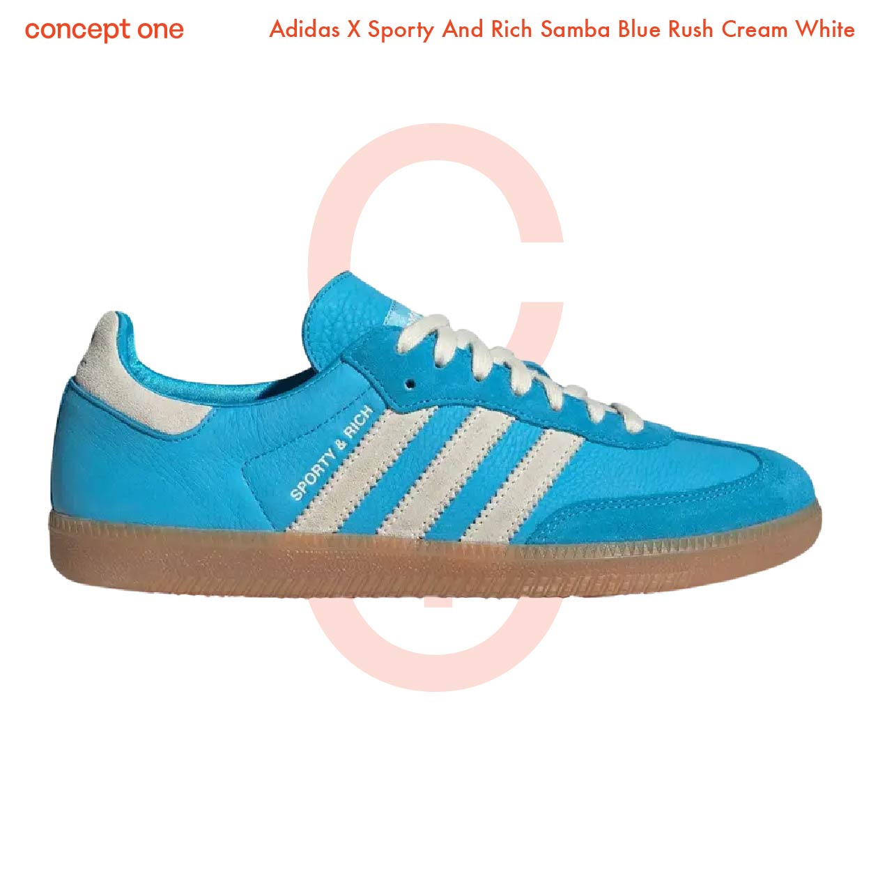 Adidas x Sporty & Rich Samba Blue Rush Cream White (M)