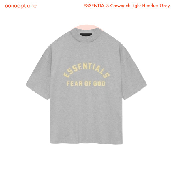 ESSENTIALS Crewneck Light Heather Grey (SS24)