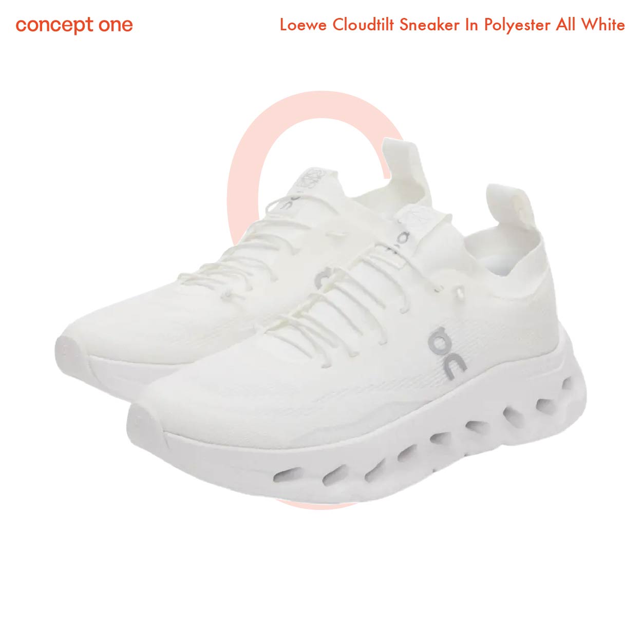 Loewe Cloudtilt Sneaker In Polyester All White (M)