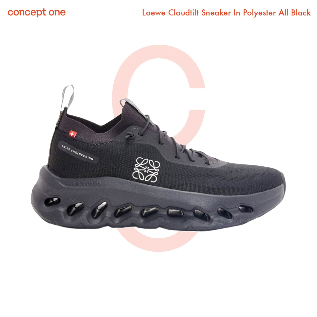 Loewe Cloudtilt Sneaker In Polyester All Black M929282X153088 (M)