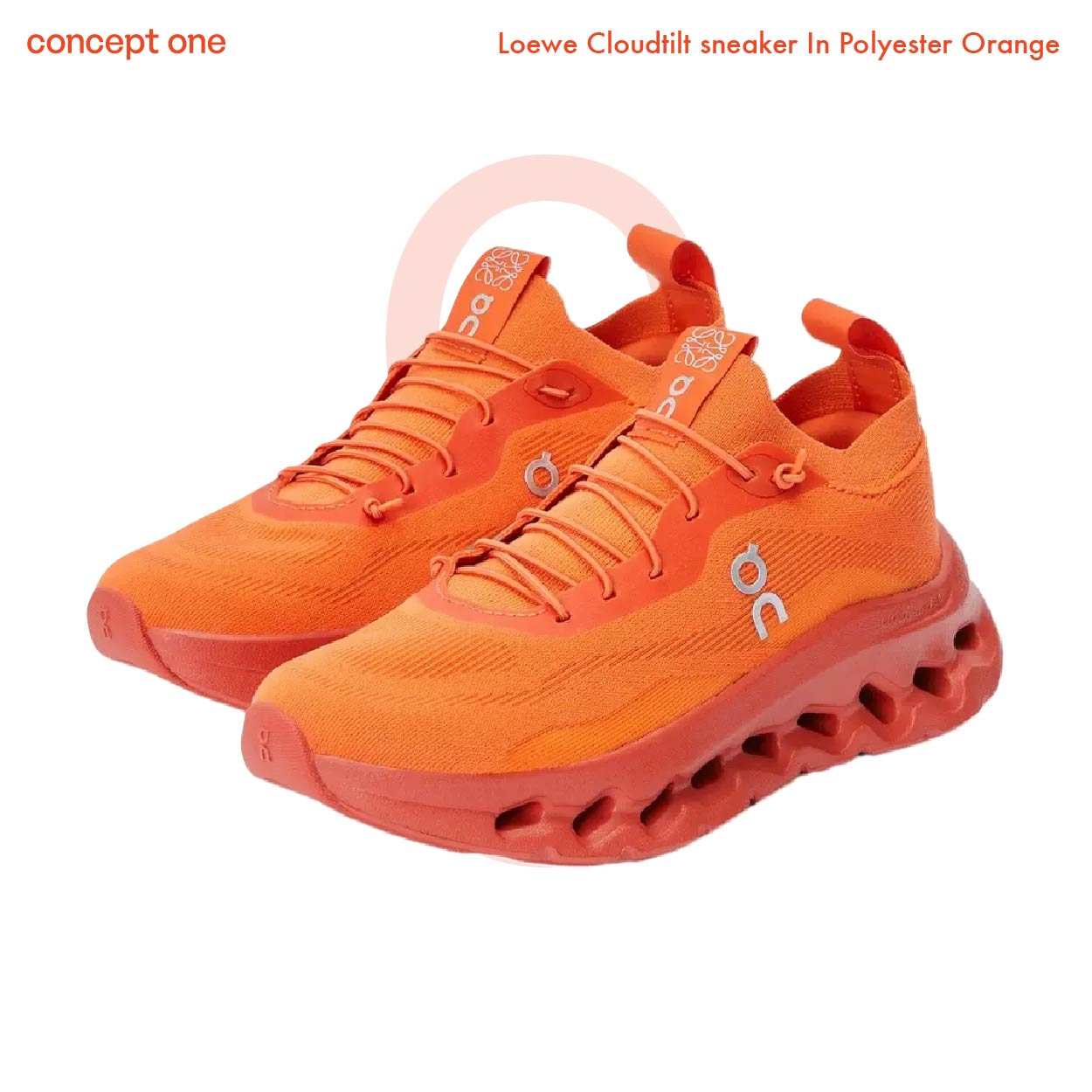 Loewe Cloudtilt sneaker In Polyester Orange L929282X31 (W)