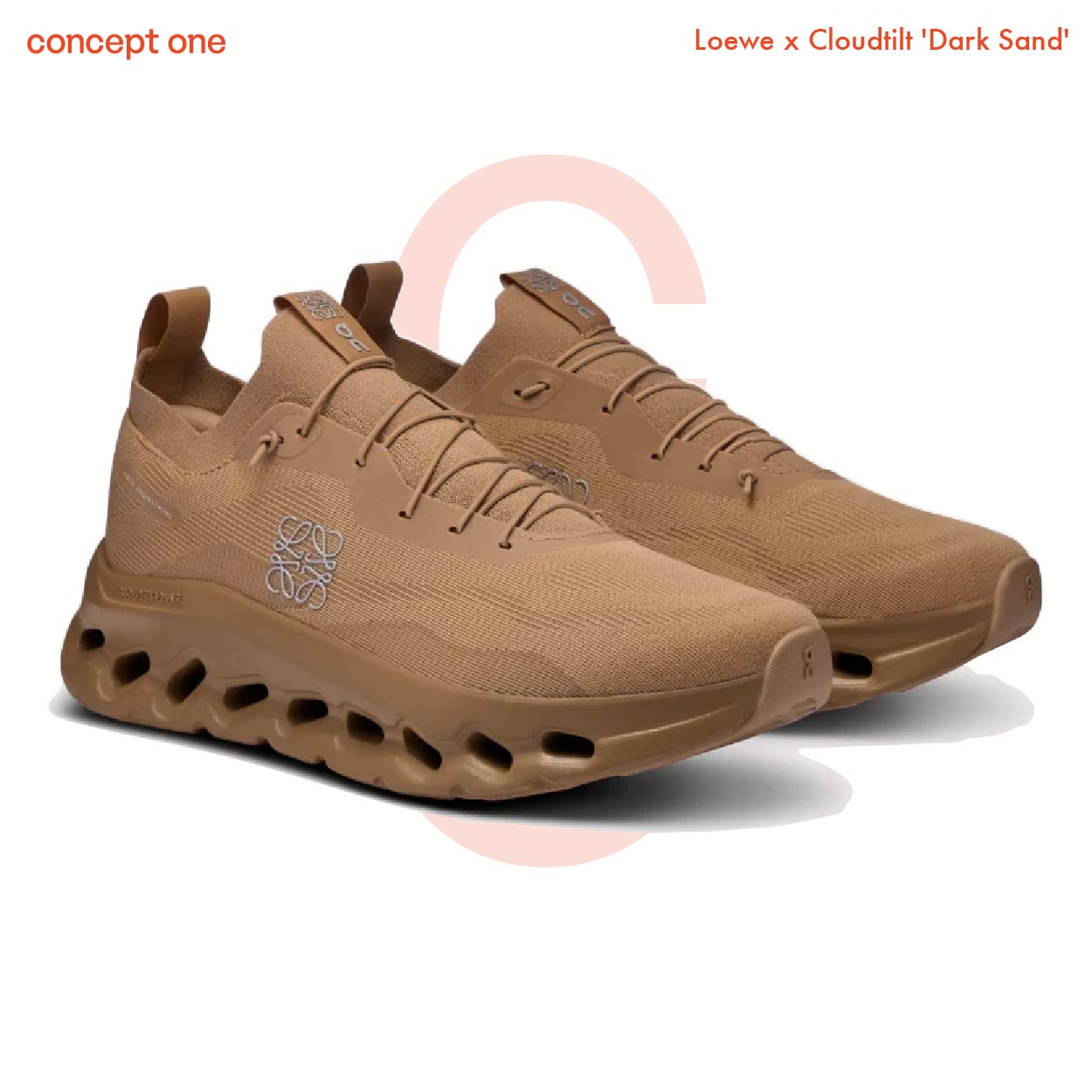 Loewe Cloudtilt Sneaker In Polyester Dark Sand (W)