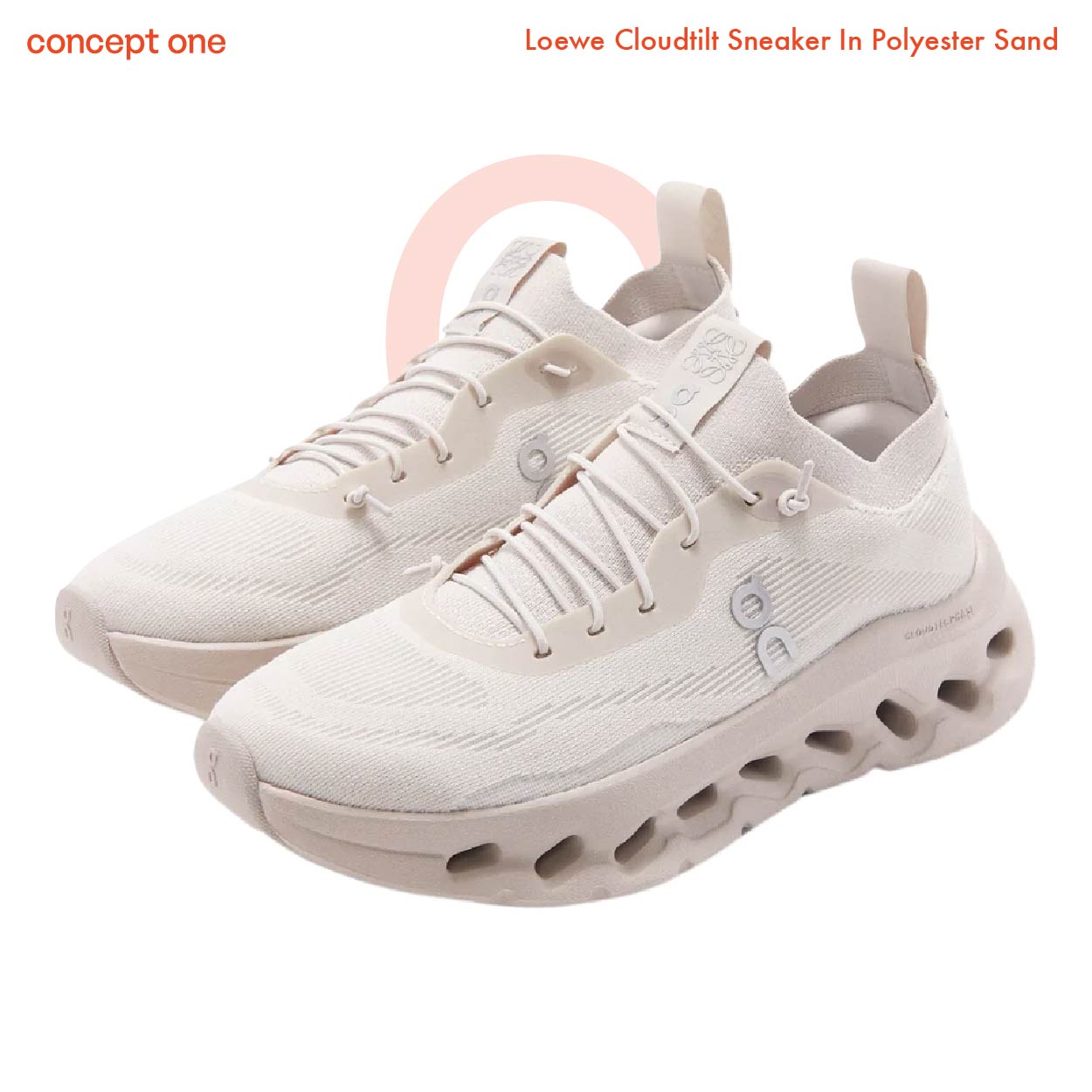Loewe Cloudtilt Sneaker In Polyester Sand L929282X152150 (W)