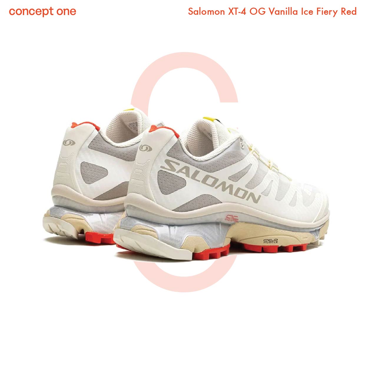 Salomon XT-4 OG Vanilla Ice Fiery Red (M)