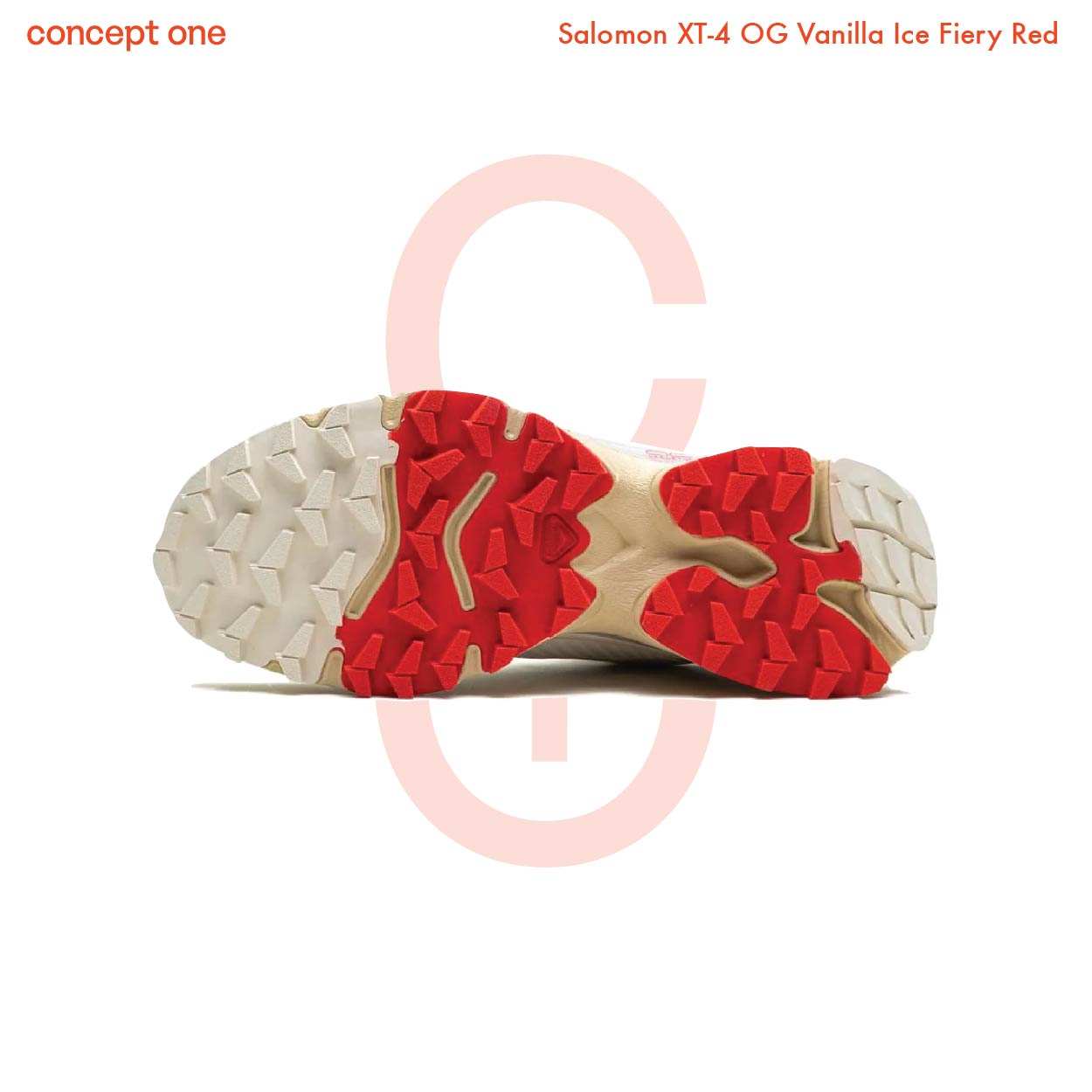 Salomon XT-4 OG Vanilla Ice Fiery Red (M)