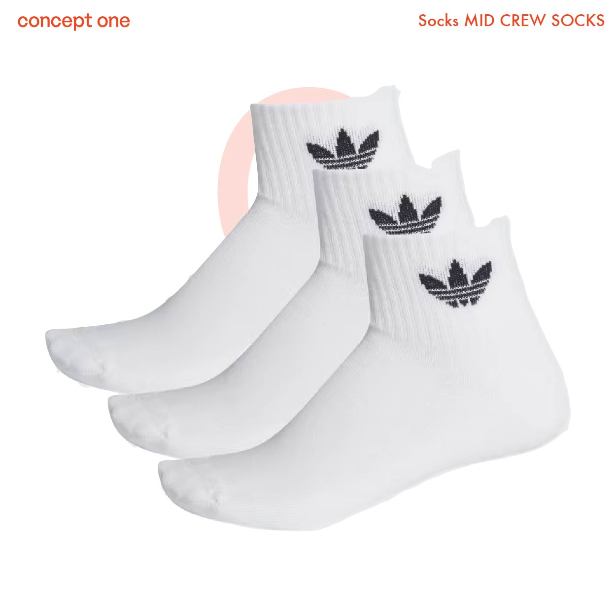 Socks MID CREW SOCKS (3 Pairs) FT8529