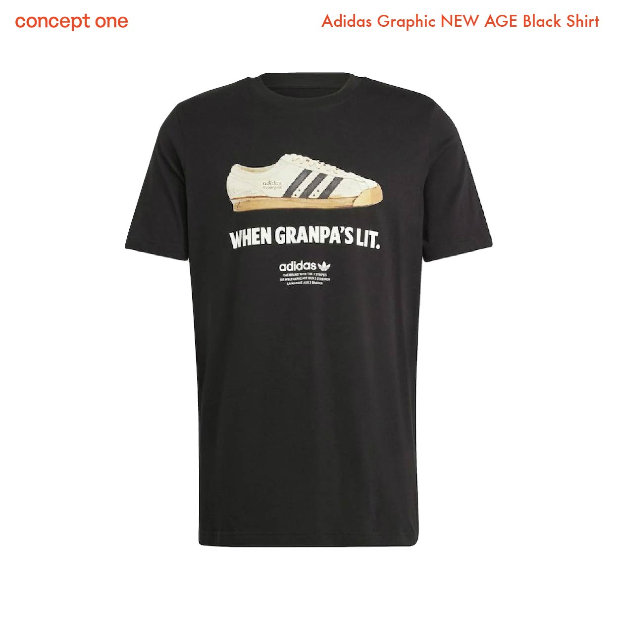 Adidas Graphic NEW AGE Black Shirt