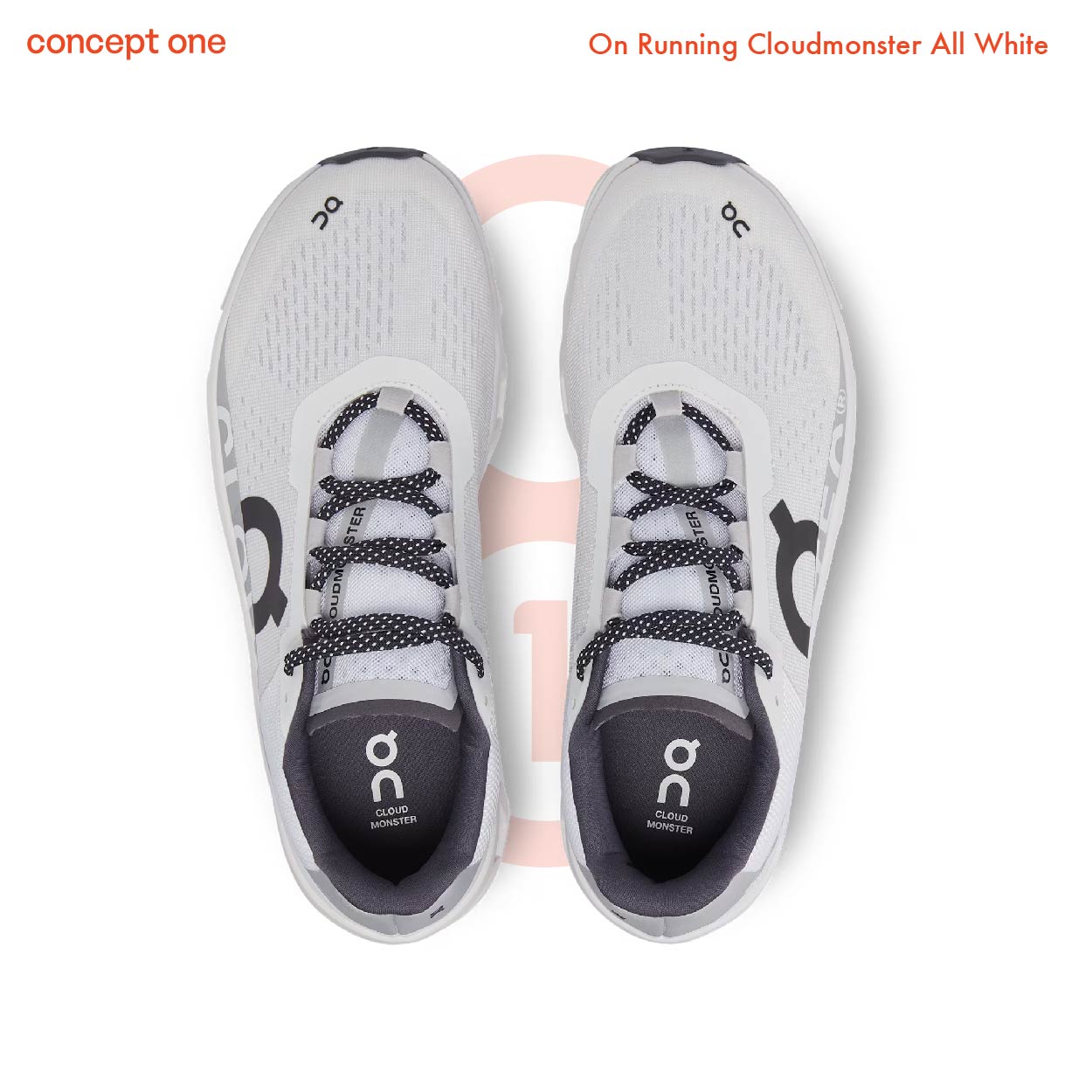 On Running Cloudmonster White Black 6198433 (W)