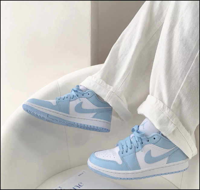 Nike Jordan 1 Low Aluminum Ice Blue (W)