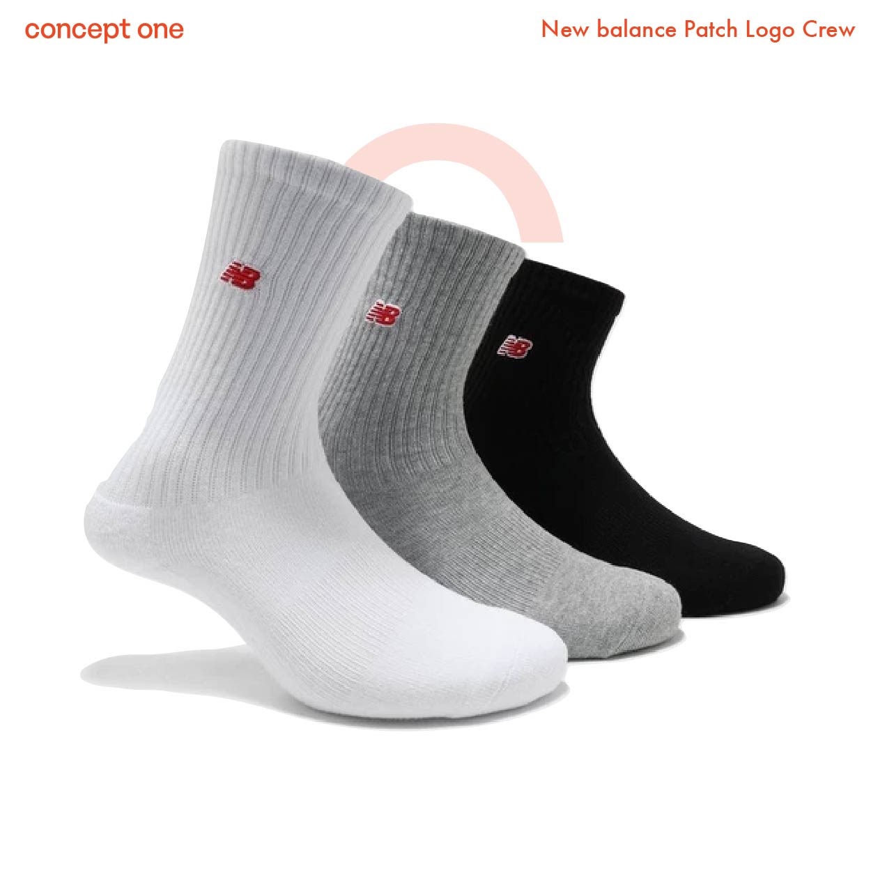 New balance Patch Logo Crew (3 Pairs)