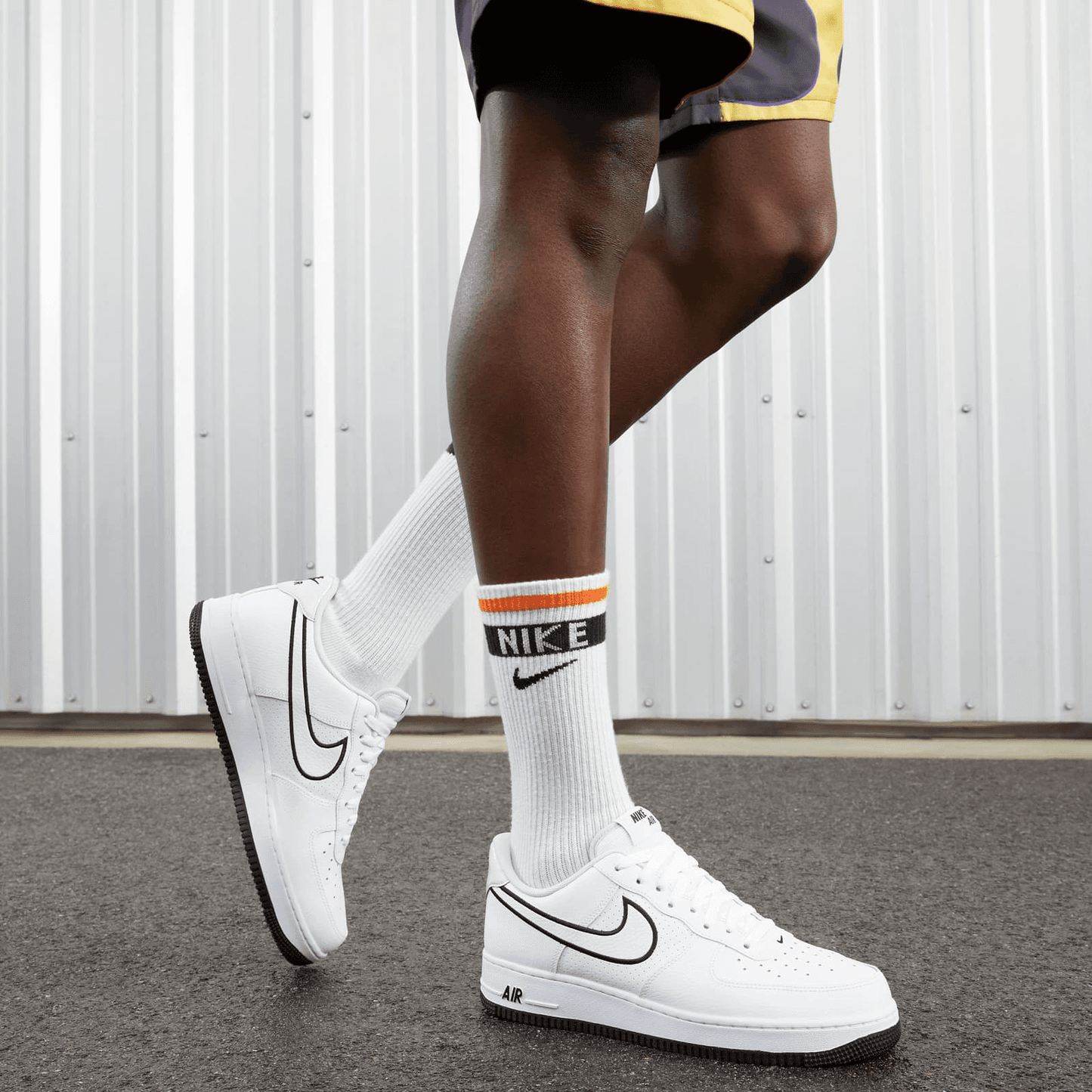 Nike Air Force 1 Low Embroidered Swoosh Black (M)